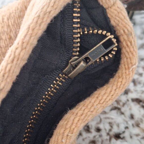 MZ 100% Wool and Leather Shoulder Bag Crossbody - Picture 6 of 13